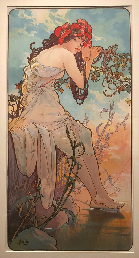 Detail of Summer by Alphonse Mucha